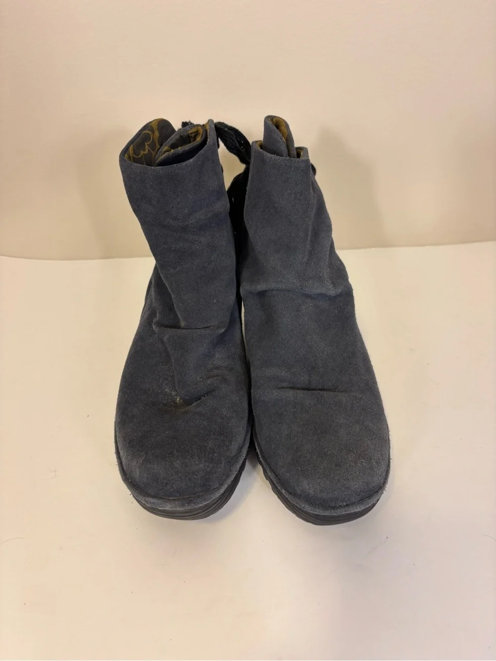 Fly London Wedge Ankle Bootie in Dark Gray - Women’s 39 = 8-8.5